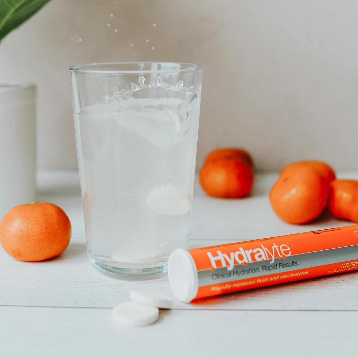 Hydralyte Electrolyte Tablets - 40 Count Orange Flavor | Fast-Acting Hydration for Travel, Exercise & Recovery | 20 Servings, Instant Dissolve