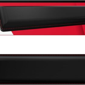 HyperX Cooling Gel Wrist Rest - Ergonomic Memory Foam Keyboard Support with Anti-Slip Base for Full Size Keyboards, Black