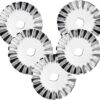 45mm Pinking Rotary Cutter Blades - 5 Pack Wavy Edge Replacement Blades for Quilting, Sewing & Crafting - Fits Fiskars, OLFA, Dremel & More
