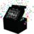 Fettipop Premium Black Exploding Confetti Gift Box - Surprise Pop-Up Birthday Prank Box (7.2x5.5x4.3 in.)