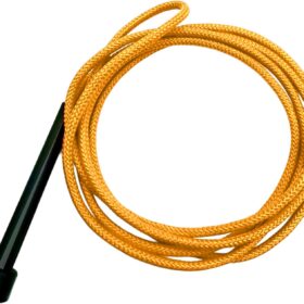 Western Cowboy Lasso Rope Toy - Pre-Tied Kids Roping Practice Set for Party Play & Backyard Fun (Yellow)