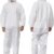 Greenour Heavy-Duty Disposable Microporous Hazmat Coveralls - Breathable Protective Paint Suit, White, XL