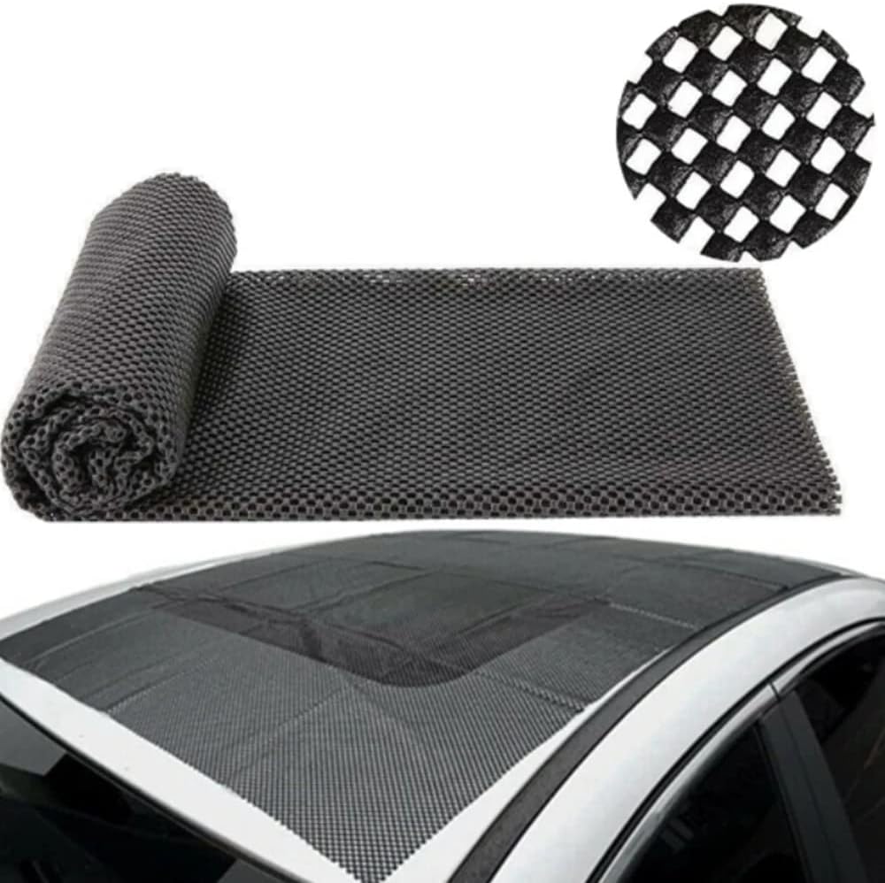 Heavy-Duty Cargo Liner Mat - Universal Anti-Slip Trunk Protector, Cuttable to Size, Durable Non-Slip Rug for SUV, Van & Car (47" x 36" Black)