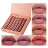 6-Piece Matte Liquid Lipstick Set - Long-Lasting Waterproof Non-Stick Cup Lip Gloss (Set B)
