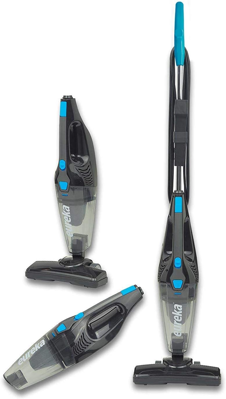 Eureka NES215A Blaze 3-in-1 Swivel Handheld & Stick Vacuum Cleaner - Powerful Lightweight Corded Floor Vacuum with Advanced Swivel Steering, Blue
