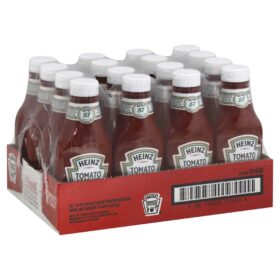 Heinz Tomato Ketchup, 14 oz Bottle - Pack of 16 | Classic Rich & Thick Ketchup for Burgers, Fries & Everyday Meals