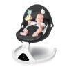 Portable Electric Baby Swing with Bluetooth & Remote - 5 Speed Rocker for Infants (Black)