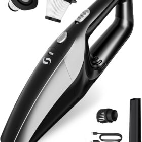 SERVOMASTER Cordless Handheld Vacuum - 120W Portable Car & Home Vacuum with HEPA Filter, Lightweight Pet Hair Cleaner