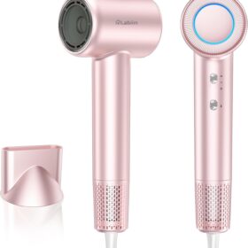 ProDry X1 Ionic Hair Dryer - 110,000 RPM Brushless Motor, 200M Negative Ions, Fast Drying Low Noise, Thermo-Control Compact Blow Dryer with Magnetic Nozzle for Home Salon Travel