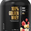 Maxler 100% Golden Whey Protein Powder - 24g Protein Per Serving, Fast-Absorbing Whey Concentrate Isolate & Hydrolysate Blend - Strawberry Banana (5 lb)