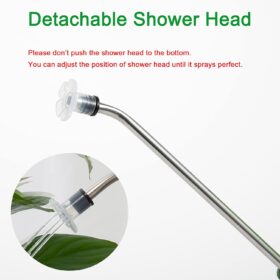 Compact Indoor Watering Can with Long Spout & Sprinkler Head - 34oz Capacity for House Plants