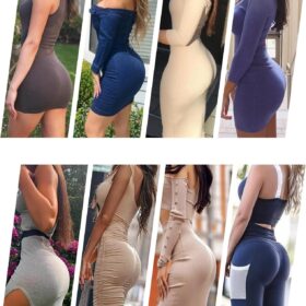 Women's Butt Lift Shapewear Boyshorts - Padded Hip Enhancer Control Panties for Curvy Silhouette