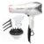 REVLON Infrared Hair Dryer with Diffuser & Concentrator - 1875W Professional Ionic Ceramic Blow Dryer for Frizz Control & Shine, Salon-Quality Styling Tools (White)