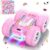 Pink RC Car for Girls - 2.4GHz 360° Stunt Car with LED Lights, DIY Stickers & Rechargeable Battery, Perfect Birthday Gift for Kids Ages 4-12