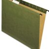 Pendaflex SureHook Reinforced Hanging Folders - Letter Size, Standard Green, 20-Pack with Built-in Tension Springs