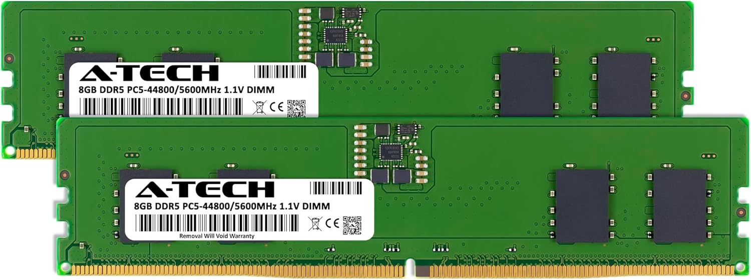 A-Tech 16GB DDR5 5600MHz RAM Kit for ASUS ROG Maximus Z890 Hero/Extreme Motherboard | 2x8GB PC5-44800 UDIMM 288-Pin Memory Upgrade
