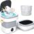 Foldable Portable Washing Machine - 16L Mini Compact Washer with Blue Light Technology, 3 Cleaning Modes, Ideal for Baby Clothes, Delicates, Travel & Small Apartments (Gray)