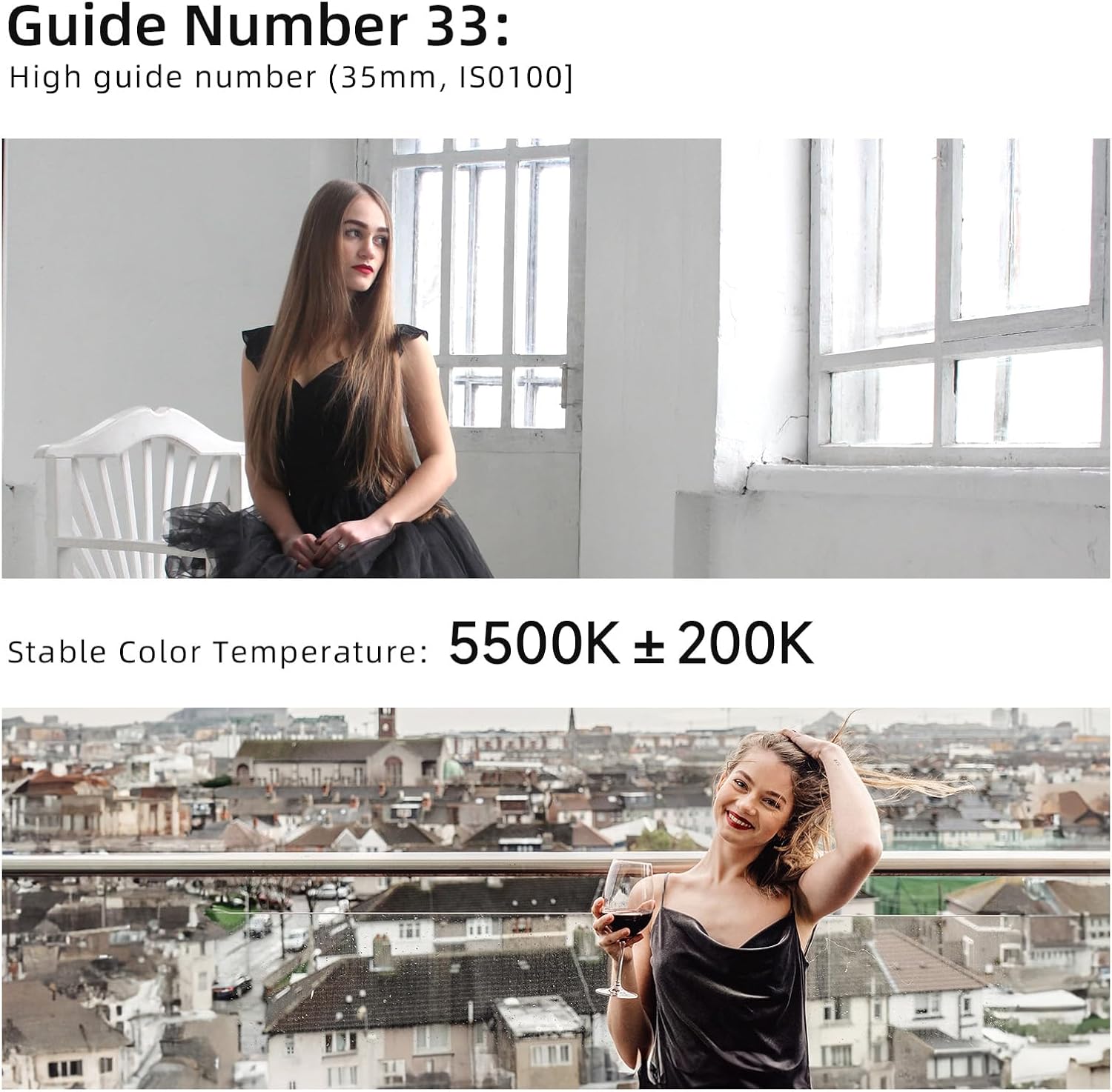 PHOTOOLEX FK310 LCD Camera Flash Speedlite - Professional Shoe Mount Flash for Canon Nikon Sony Panasonic Olympus Fujifilm Pentax Sigma Minolta Leica