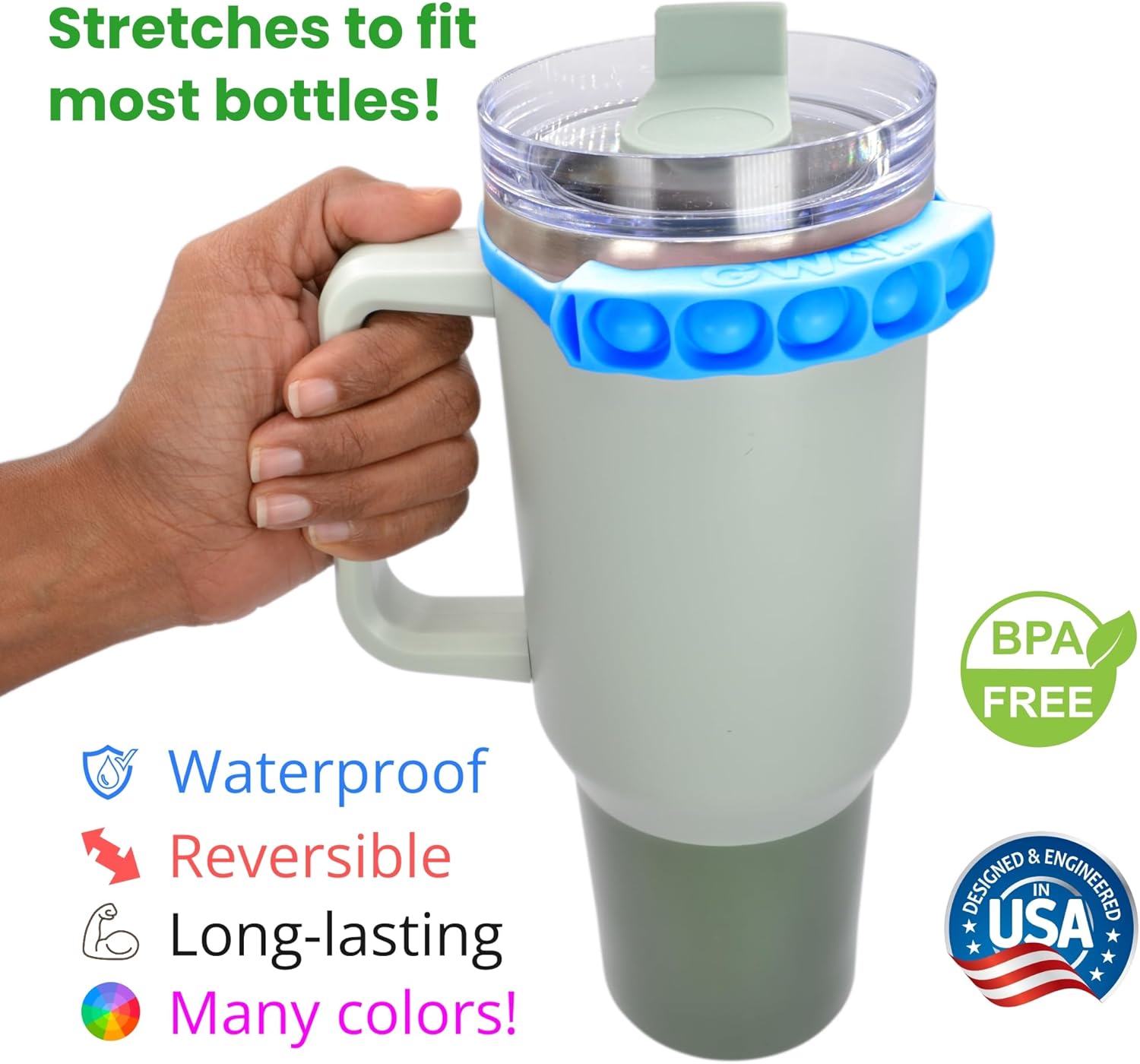 Hydration Tracker Band - Daily Water Intake Counter with Pop-to-Track Silicone Band for Fitness, Gym & Healthy Lifestyle