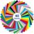 IModeur 40-Pack Permanent Adhesive Vinyl Sheets - 12x12 Inch Glossy Craft Vinyl in 40 Assorted Colors for Cricut, Silhouette & Cutting Machines