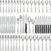 Astercook 48-Piece Stainless Steel Flatware Set with Steak Knives - Food-Grade Mirror Polished Cutlery for 8, Silverware Utensils for Home Kitchen Restaurant