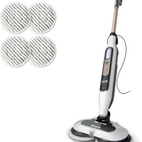 Shark S8201 Steam & Scrub Hard Floor Steam Mop with Steam Blaster Technology, 3 Steam Modes, LED Headlights - Rotator White