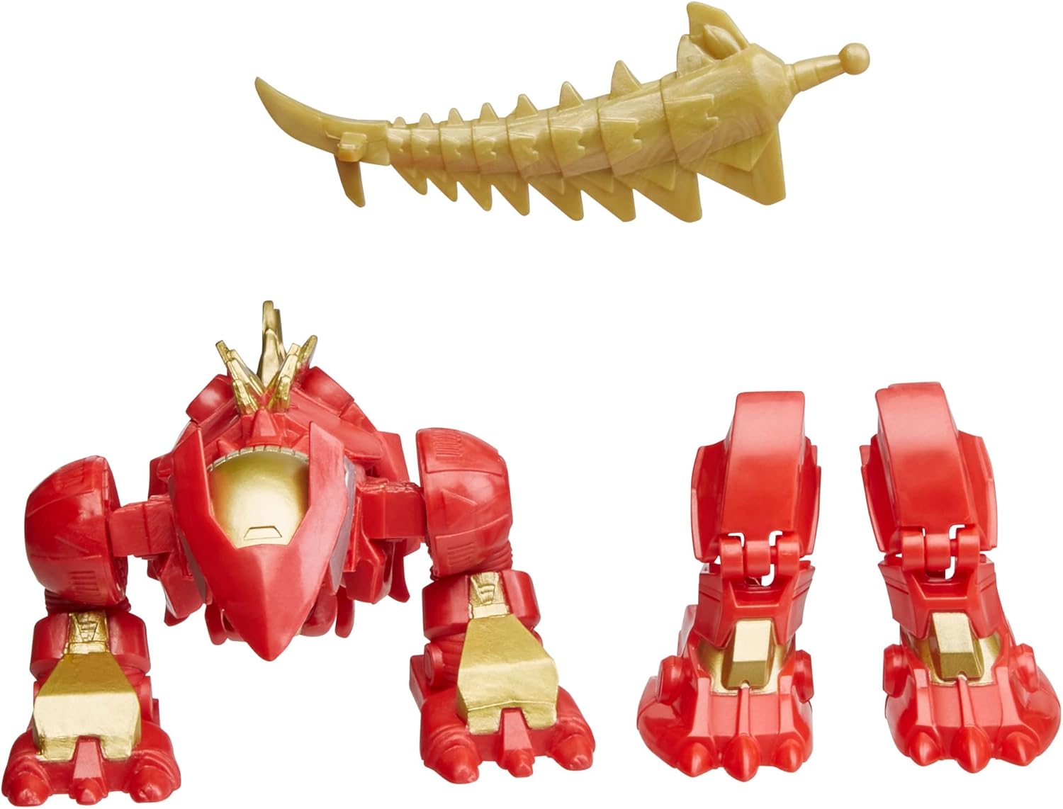 Marvel Mech Strike Iron Stomper Mechasaur - 4-Inch Iron Man Action Figure with Transformable Dinosaur Mech Suit, Blaster & Projectile Toy for Kids Ages 4+