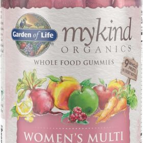 Garden of Life Organics Women's & Men's Multi Gummy Vitamins - Certified Organic Berry Blend - Vegan, Non-GMO - 120 Count