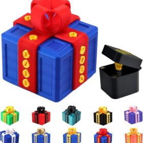 Shelprojsu Annoying Prank Puzzle Box - 3D Printed Screw Secret Gift Box for Surprises, Birthdays, Valentine's Day (Color B)