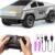 1/24 Scale RC Pickup Truck - 2.4GHz Off-Road Remote Control Car for Kids, All-Terrain Monster Truck with LED Lights, Rechargeable Battery, Ages 3+ (Silver)
