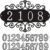 Black Modern Address Sign - 11.8 inch Rustproof Metal House Numbers & Wall Plaque for Outdoor Mailbox, Yard, and Front Door Decor
