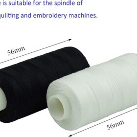 Simthread 12-Pack Premium Mercerized Cotton Quilting Thread - 50s/3 All-Purpose Sewing Thread - 550 Yards/Spool in Neutral Colors for Quilting, Piecing & Machine Sewing