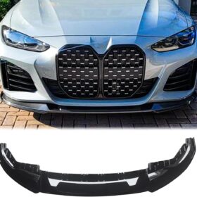 G26 M Sport Front Lip Splitter for 2021-2026 BMW 4 Series Gran Coupe i4 - ABS Gloss Black Bumper Lip Body Kit