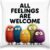 All Feelings Welcome Monster Throw Pillow Covers - 18x18 Emotional Support Decorative Pillow Cases for Kids Teens Classroom Couch Sofa Bed