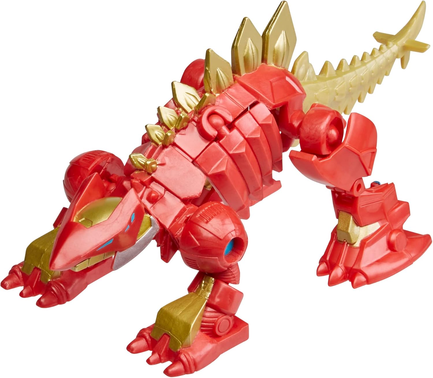 Marvel Mech Strike Iron Stomper Mechasaur - 4-Inch Iron Man Action Figure with Transformable Dinosaur Mech Suit, Blaster & Projectile Toy for Kids Ages 4+