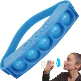 Hydration Tracker Band - Daily Water Intake Counter with Pop-to-Track Silicone Band for Fitness, Gym & Healthy Lifestyle