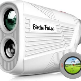 BirdiePulse 2025 Golf Rangefinder - 1300 Yards Range with Slope, Magnetic Mount, Flag Lock Vibration, 6.5X HD LCD, Rechargeable