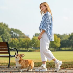 HARENCE Womens Athletic Sneakers - Lightweight Breathable Non-Slip Walking Shoes for Gym, Workout & Daily Wear