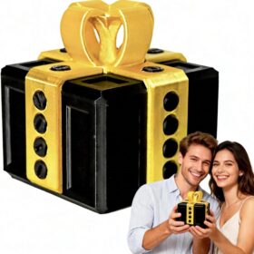 3D Printed Dragon Puzzle Box - Gotcha Prank Gift with Pop-Up Finger Mechanism, Funny Gag Present for White Elephant, Birthday & Office Party (Red/Blue/Gold)