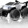 Blasland 1:16 4WD Waterproof RC Monster Truck - High-Speed Amphibious Remote Control Car with LED Lights, All Terrain Off-Road RC Toy for Kids Boys Ages 6-12