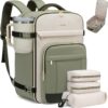 LOVEVOOK 40L Airline Approved Travel Backpack – Fits Under Seat & Overhead – 17.3 Inch Carry On Backpack with 3 Packing Cubes for Women & Men