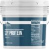 Earthborn Elements Pure Soy Protein Powder - 60.8 oz (1 Gallon Bucket) | Plant-Based Protein for Smoothies & Shakes | Non-GMO, No Fillers