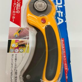 OLFA 45mm Tungsten Steel Ergonomic Rotary Cutter with Blade Refill Set - Japanese Precision Sewing & Craft Cutting Tool for Fabric, Quilting & DIY Projects