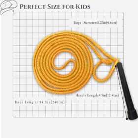 Western Cowboy Lasso Rope Toy - Pre-Tied Kids Roping Practice Set for Party Play & Backyard Fun (Yellow)