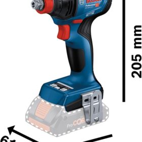 Bosch Professional GDX 18V-210 C Cordless Impact Driver - 210 Nm Max Torque, 3-Speed Settings, Brushless Motor with Bluetooth (Tool Only, Batteries Not Included)