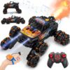 AI Gesture Control RC Monster Truck - 360° Drift Stunt Car with LED Lights & Sound Effects, 45° Hill Climbing All-Terrain Remote Control Truck for Kids Boys Ages 8-12