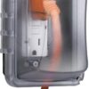 TayMac MM410C Weatherproof In-Use Electrical Outlet Cover - 1-Gang Clear Horizontal/Vertical Mount with Quick-Fit System