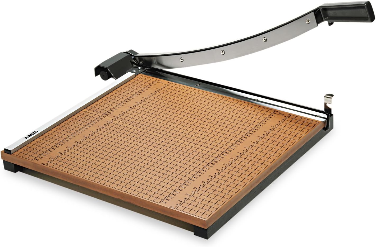 X-ACTO 18" Commercial Guillotine Paper Trimmer - 15 Sheet Capacity, Self-Sharpening Blade, Wood Base, Heavy Duty Office & School Cutter