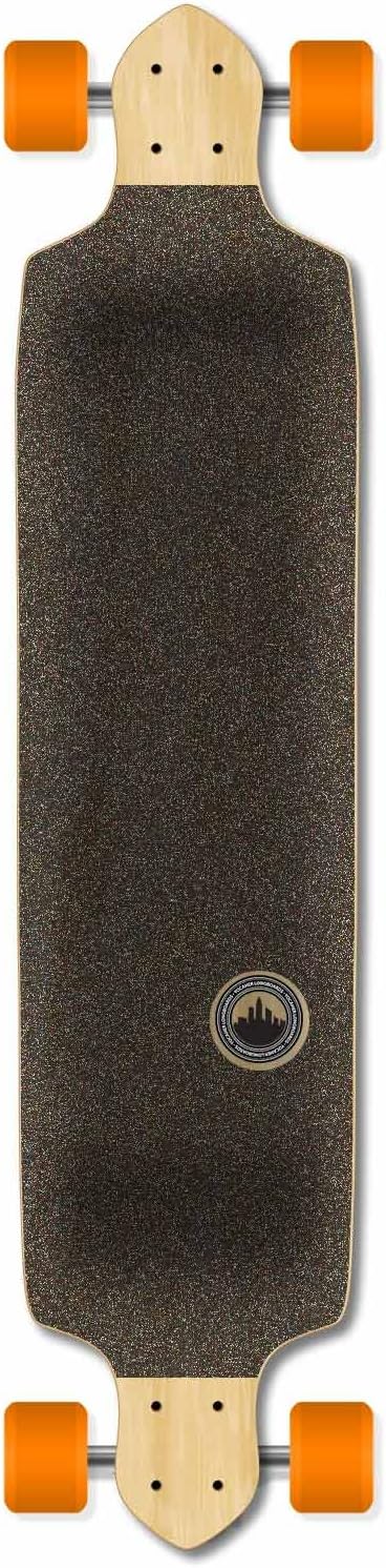 Yocaher Drop Down Complete Longboard - 41.25" x 10" Maple Wood Deck with Premium Black Grip Tape, 7" Aluminum Trucks, ABEC-9 Bearings, 71mm Wheels - Perfect for Cruising, Carving & Downhill
