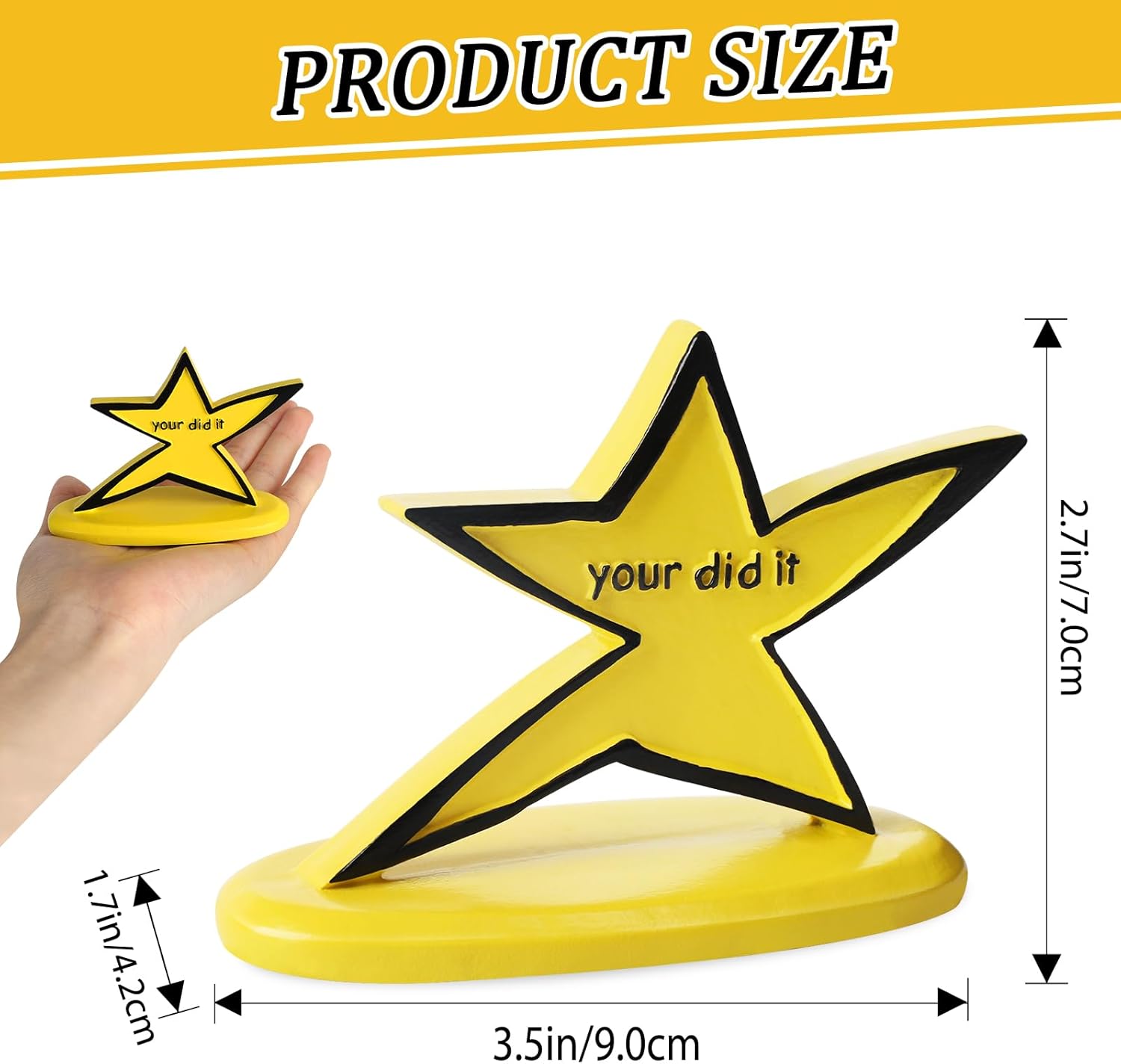 "You Did It" Trophy – Funny Desk Trophy & Humorous Gag Gift for Coworkers, Graduates, and Friends | Novelty Office Decor & Party Award